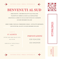 Osteria degli Angeli à Missaglia menu