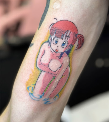 Explore wednesday addams tattoo ideas, creative tattoo ideas in Houston, available at 333 Tattoo Studio HTX