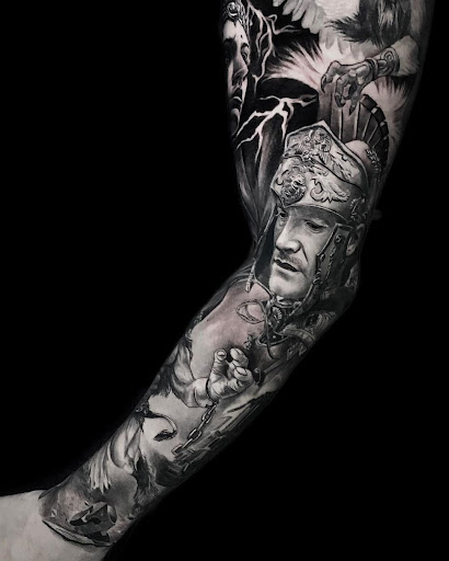 Explore mens daughter tattoo ideas, creative tattoo ideas in Las Vegas, available at Skin Design Tattoo Las Vegas Caesars Palace