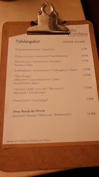 Brühler Wirtshaus am Schloss à Brühl menu