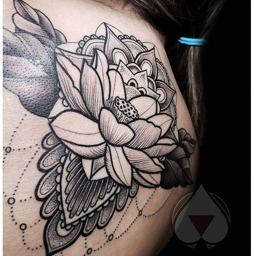 Explore large tattoo cover up ideas, creative tattoo ideas in Wichita Falls, available at Firme Copias Tattoo shop