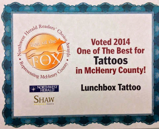 Tattoo and Piercing Shop «Lunchbox Tattoo & Body Piercing», reviews and photos, 3604 N Chapel Hill Rd, Johnsburg, IL 60050, USA