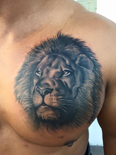 Explore 2 dog tattoo ideas, creative tattoo ideas in Myrtle Beach, available at Aces High Tattoo