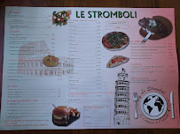 Menu du Le Stromboli à Noyon