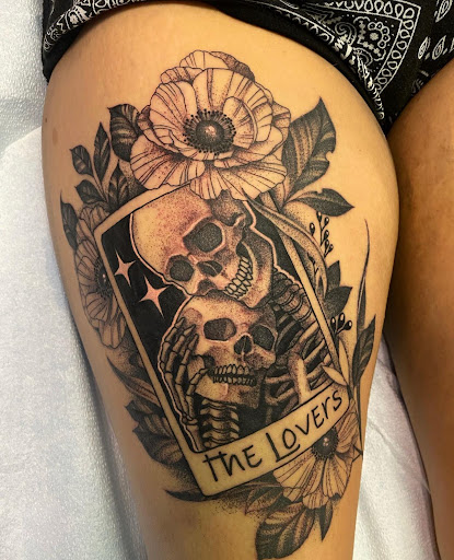 Explore sleeve men tattoo ideas, creative tattoo ideas in Lafayette, available at AAA Tattoo & Piercing