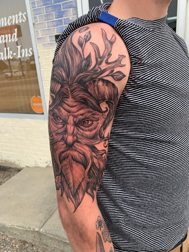 Explore i love you to the moon and back tattoo ideas, creative tattoo ideas in Minot, available at Psychward Tattoos and Piercings