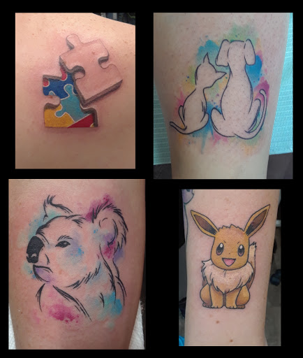 Explore bonnie and clyde tattoo ideas, creative tattoo ideas in Hamburg, available at New Horizon Tattoo