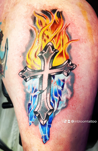 Explore chest tattoo idea, creative tattoo ideas in Conowingo, available at In Bloom Tattoo
