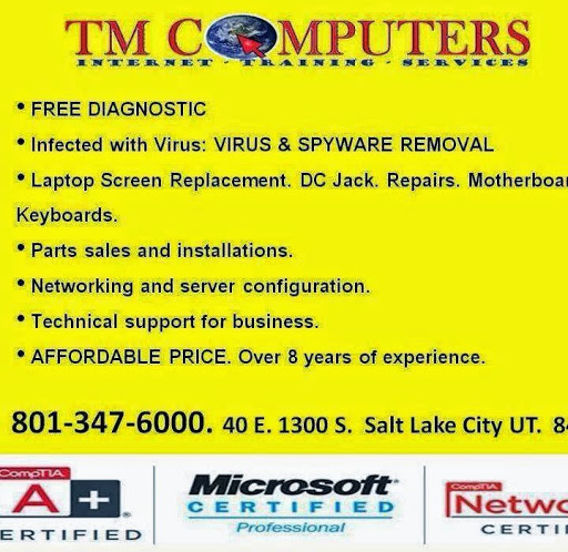 Computer Repair Service «Tm Computers», reviews and photos, 40 1300 S, Salt Lake City, UT 84115, USA