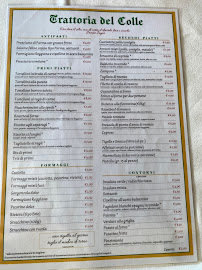 Menu / carte de Trattoria Del Colle à Levizzano Rangone