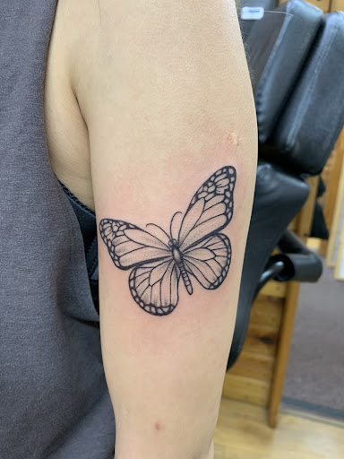 Explore angel number tattoo ideas, creative tattoo ideas in Stroudsburg, available at Black Sheep Tattoo