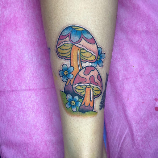 Explore cop tattoo ideas, creative tattoo ideas in Fairmont, available at Sleazy Studios