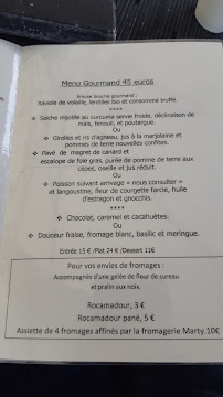 L'Ô à la Bouche à Cahors menu