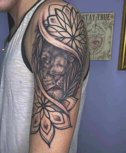 Explore tattoo ideas symbolizing strength, creative tattoo ideas in Keyport, available at Taboo Tattoos