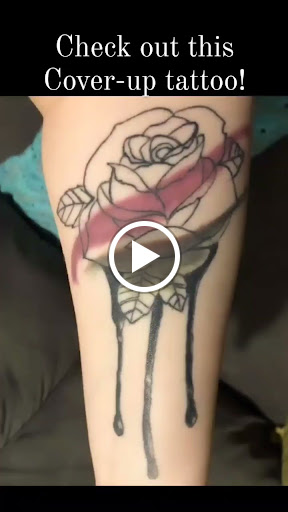 Explore baby yoda tattoo ideas, creative tattoo ideas in Lees Summit, available at The Cherry Bomb Tattoo Co.