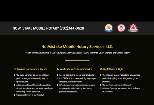 No Mistake Mobile Notary Services