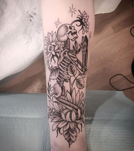 Explore botanical tattoo ideas, creative tattoo ideas in Wappingers Falls, available at Graceland Tattoo
