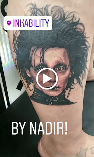 Explore black heart heart tattoo cover up ideas, creative tattoo ideas in Raleigh, available at Inkability Tattoo