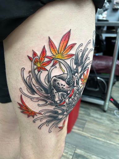 Explore small angel tattoo ideas, creative tattoo ideas in El Paso, available at American Tattoo Society of Ft Bliss