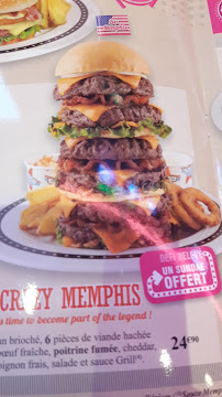 Hamburger du Restaurant américain Memphis - Restaurant Diner à Blois - n°13