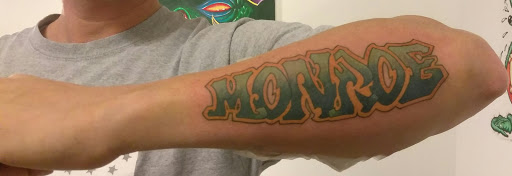 Explore leg cover up tattoo ideas, creative tattoo ideas in Hebron, available at Explosive Ink Tattoo