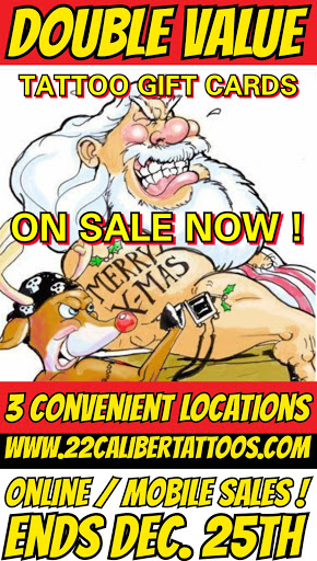 Explore dark romance tattoo ideas, creative tattoo ideas in Hilliard, available at 22 Caliber Tattoo Mega Studio