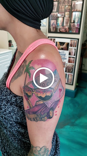 Explore cover up tattoo ideas on arm, creative tattoo ideas in Traverse City, available at Pinups & Needles