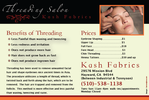 Fabric Store «Kash Fabrics & Threading Salon», reviews and photos, 29576 Mission Blvd, Hayward, CA 94544, USA