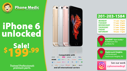 Cell Phone Store «Phone Medic Smart Device Repairs», reviews and photos, 45 Belmont Ave, Garfield, NJ 07026, USA