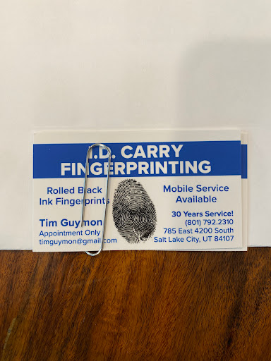 I D Carry Fingerprinting