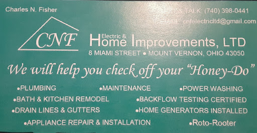 Electrician «CNF Electric & Home Improvement Ltd.», reviews and photos, 8 Miami St, Mt Vernon, OH 43050, USA
