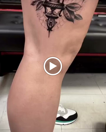 Explore cosmos flower tattoo ideas, creative tattoo ideas in Willow Grove, available at Tattoo GalaxyWillow Grove Piercing & Tattoos