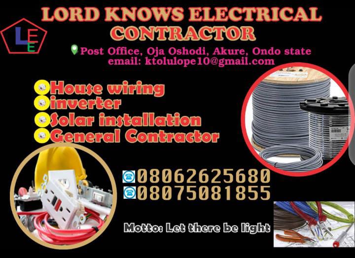 Lord knows Electrical contractor