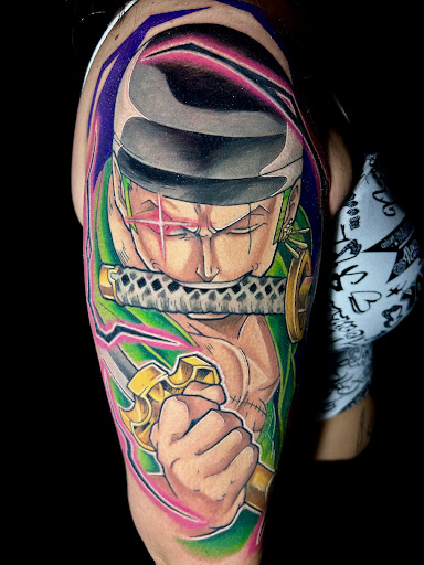 Explore dolphin tattoo ideas for females, creative tattoo ideas in Lake Alfred, available at Moreira Ink