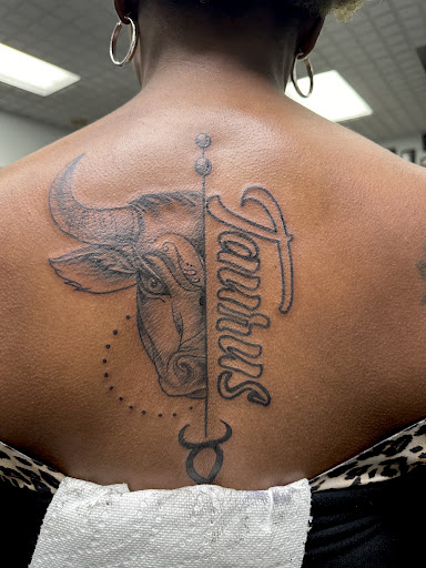Explore morticia and gomez tattoo ideas, creative tattoo ideas in Meridian, available at Creative Pain Tattoo Studio