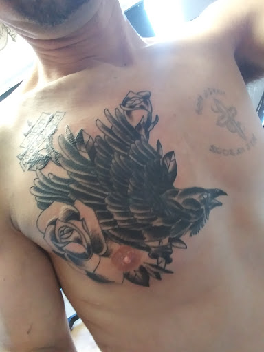 Explore flamingo tattoo ideas, creative tattoo ideas in Carson City, available at Skeleton Skin Tattoo