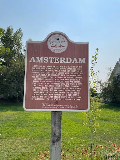 Amsterdam Historical Marker, 6785 Amsterdam Rd, Manhattan, MT 59741