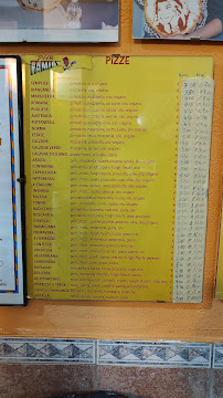 Carte du Pizza Family Di Merlo Biagio à Acireale