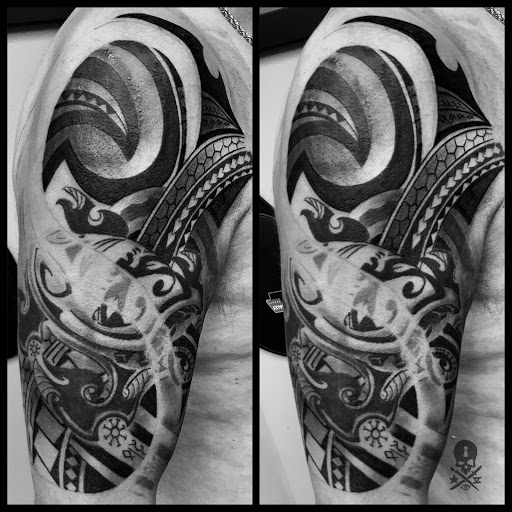 Explore good christian tattoo ideas, creative tattoo ideas in Addison, available at Cat Tattoo