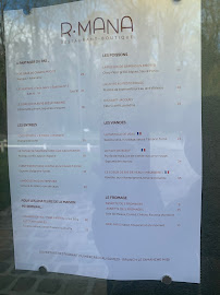 R.mana | Restaurant Boutique (77) à Vaux-le-Pénil carte
