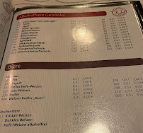Carte du Restaurant Griechische Deutsche Italienische Küche Liefer Service à Westerheim