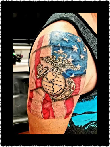 Explore fallen soldier tattoo ideas, creative tattoo ideas in Redding, available at Dominant Ink