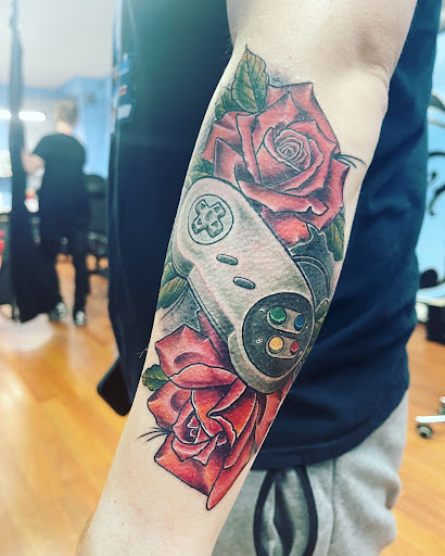 Explore greek tattoo ideas for men, creative tattoo ideas in New York, available at Studio 28 Tattoos, Body Piercing, and Fine Jewelry