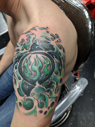 Explore gecko tattoo ideas, creative tattoo ideas in Coeur D Alene, available at Inkworld Tattoo