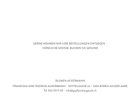 Gepflücktes Glück Blumen Ackermann