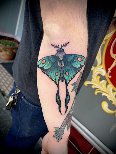 Explore angel number 444 tattoo ideas, creative tattoo ideas in Castle Rock, available at Hidden Thorn Tattoo Studio