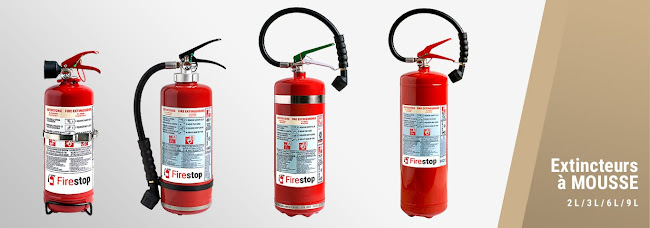 Fire Stop incendie, Achat extincteur homologué Suisse EN 3-7, Riviera Montreux