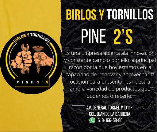 Birlos Y Tornillos Pine 2´S
