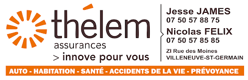 Agence d'assurance Thélem Assurances Villeneuve Saint Germain Jesse JAMES et Nicolas FELIX Villeneuve-Saint-Germain