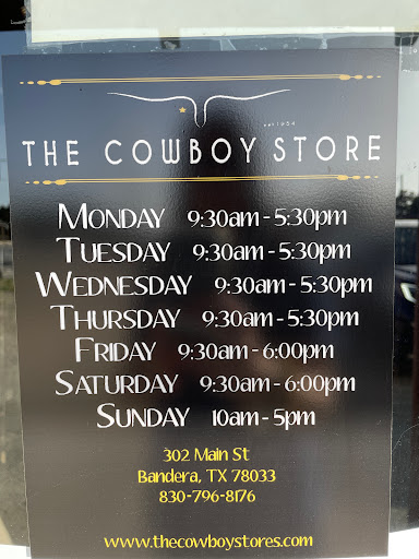 Western Apparel Store «Cowboy Store», reviews and photos, 302 Main St, Bandera, TX 78003, USA